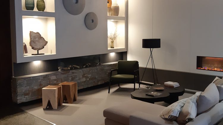 Billy Blue x Ignite Fireplace Studio by Real Flame